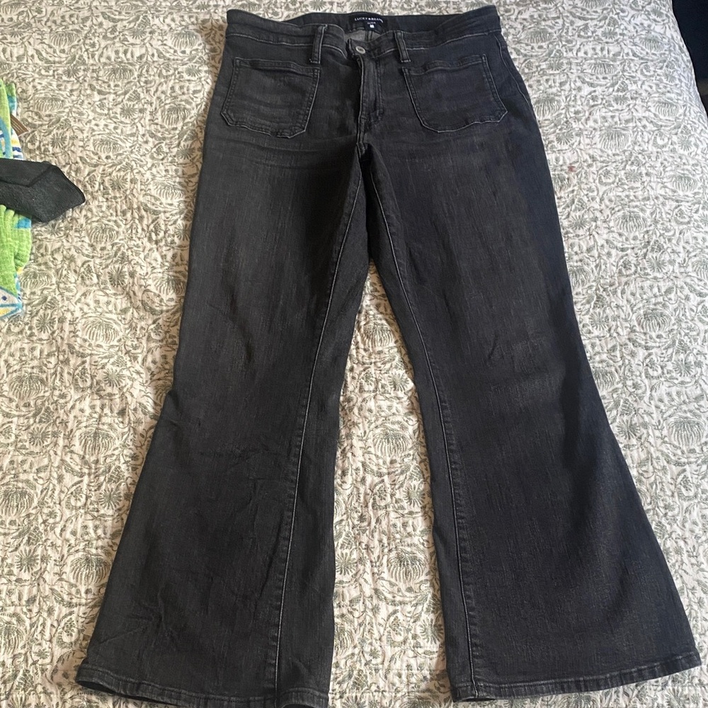 Lucky Brand Front Pocket Flared Black Jeans